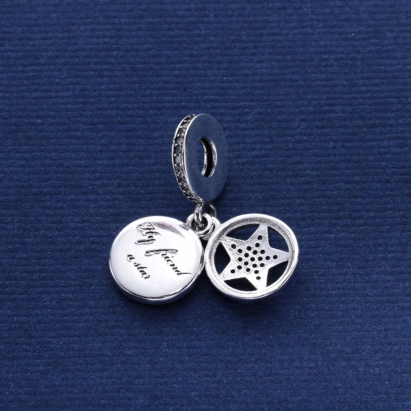 (image pour) PANDORA - Charm Pendentif étoile de l'Amitié - 792148EN23 - Afficher 3