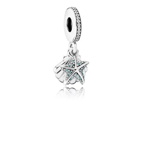 (image pour) PANDORA - Charm Pendentif étoile de Mer et Coquillage Tropicaux - 792076CZF