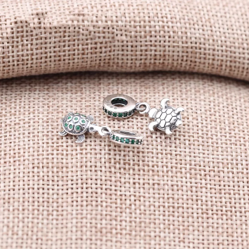 (image pour) PANDORA - Charm Pendentif Tortues Vert - PJ0042-1H - Afficher 3