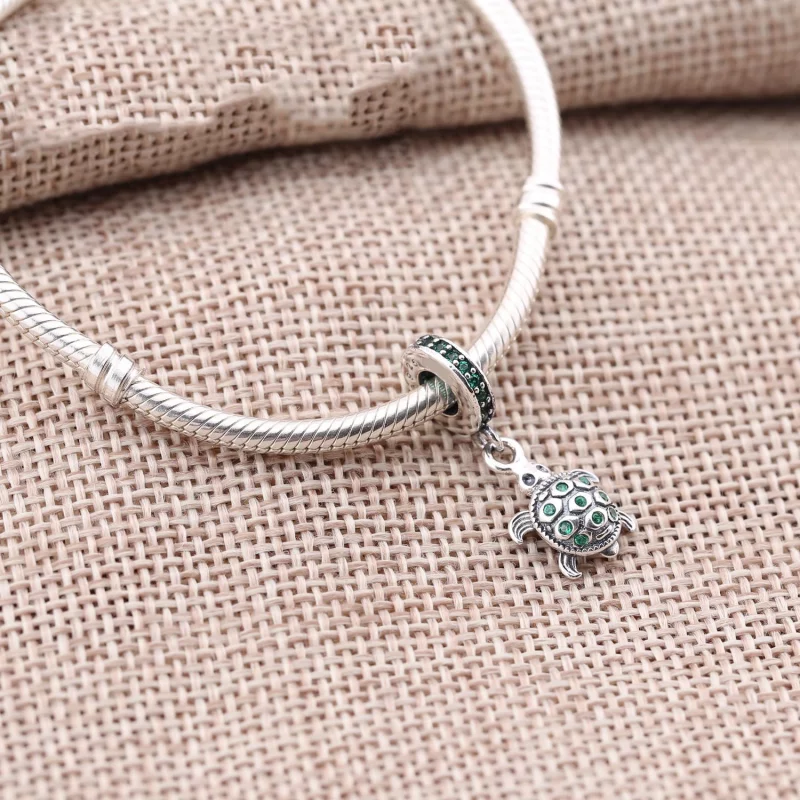 (image pour) PANDORA - Charm Pendentif Tortues Vert - PJ0042-1H - Afficher 4