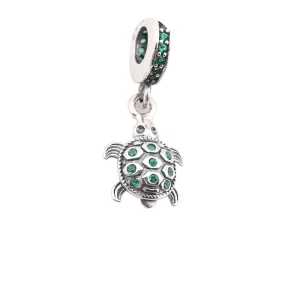 PANDORA - Charm Pendentif Tortues Vert - PJ0042-1H (image pour) PANDORA - Charm Pendentif Tortues Vert - PJ0042-1H