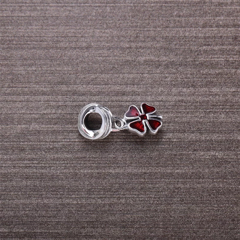 (image pour) PANDORA - Charm Pendentif Trèfle Rouge - PJ00148-1G - Afficher 3