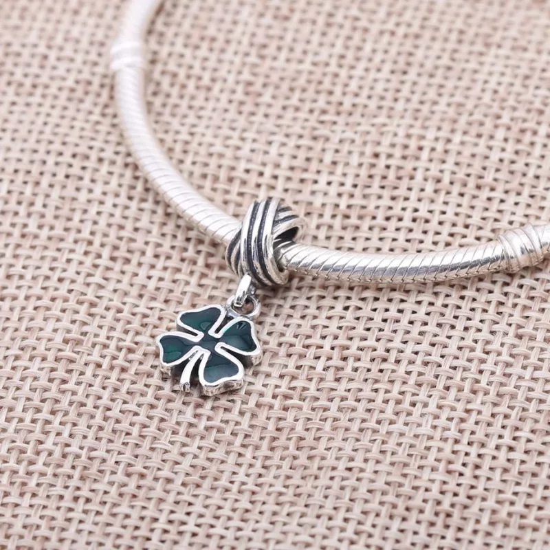 (image pour) PANDORA - Charm Pendentif Trèfle Vert - PJ0062-1H - Afficher 3