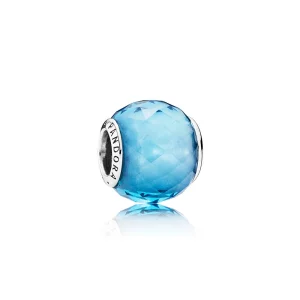 (image pour) PANDORA - Charm Petites Facettes Bleu Ciel - 791722NBS