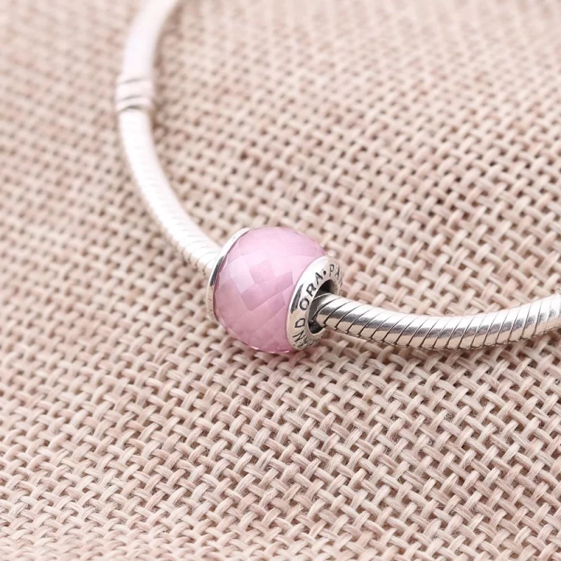 (image pour) PANDORA - Charm Petites Facettes Roses - 791499PCZ - Afficher 2