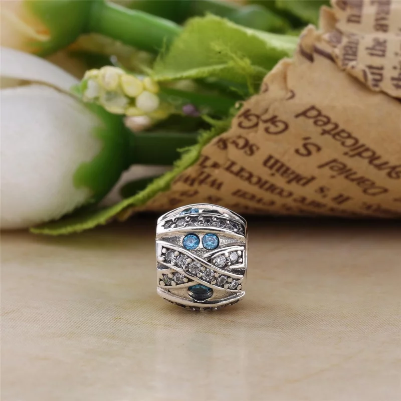(image pour) PANDORA - Charm Pierre bleue Bleu - PX00168-1 - Afficher 2
