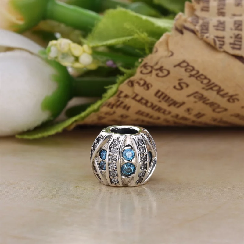 (image pour) PANDORA - Charm Pierre bleue Bleu - PX00168-1 - Afficher 3
