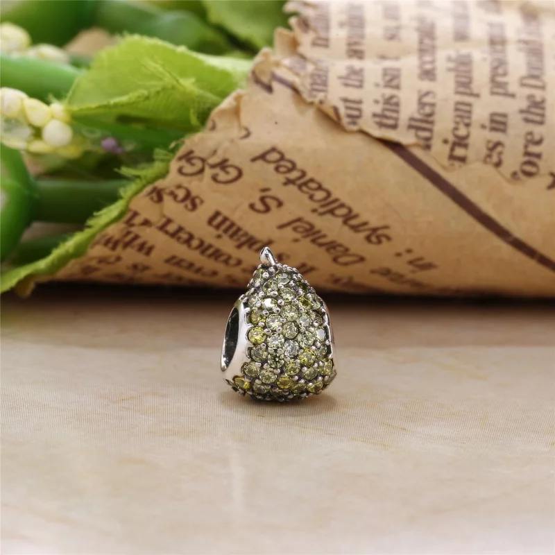 (image pour) PANDORA - Charm Poire Pavée Verte - 791486NLG - Afficher 2