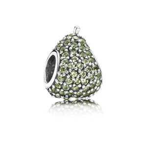 PANDORA - Charm Poire Pavée Verte - 791486NLG (image pour) PANDORA - Charm Poire Pavée Verte - 791486NLG