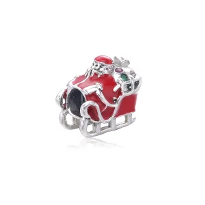 PANDORA - Charm Père Noël et traîneaux Rouge - PD0098-1G (image pour) PANDORA - Charm Père Noël et traîneaux Rouge - PD0098-1G