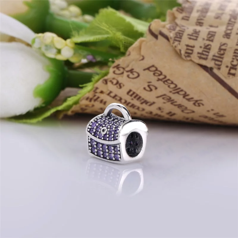 (image pour) PANDORA - Charm Sac à main Violet - PX00184-1 - Afficher 3