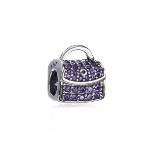(image pour) PANDORA - Charm Sac à main Violet - PX00184-1