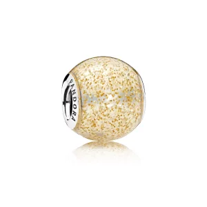 (image pour) PANDORA - Charm Sphère Scintillante Dorée - 796327EN146