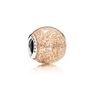 (image pour) PANDORA - Charm Sphère Scintillante Rose Doré - 796327EN145