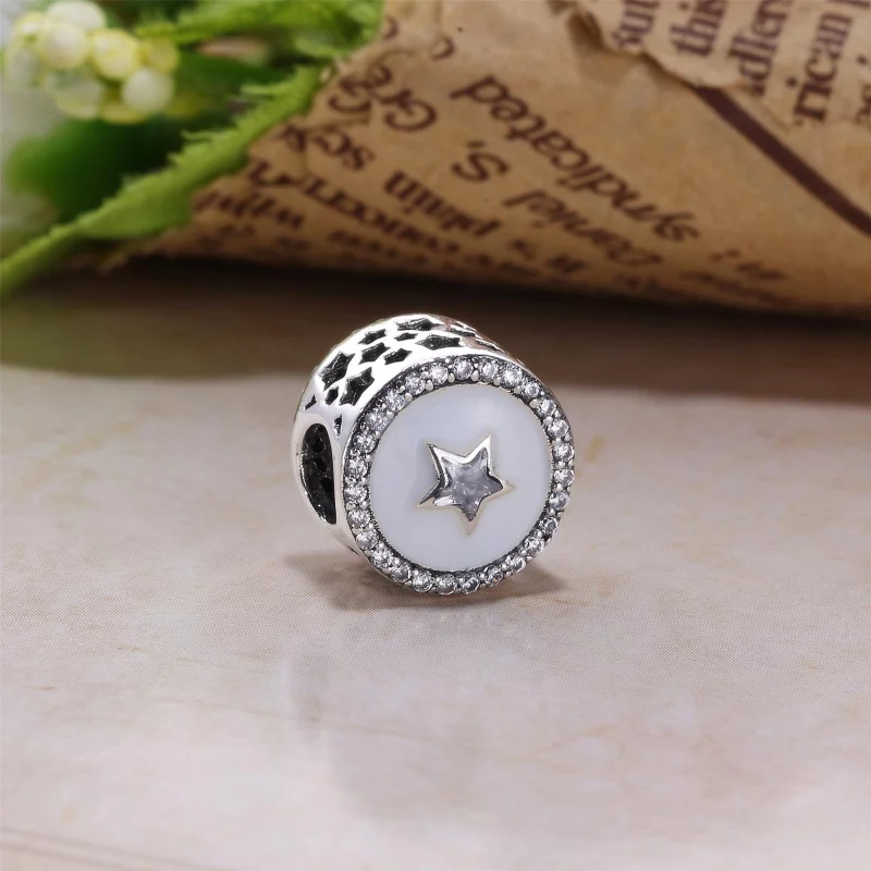 (image pour) PANDORA - Charm Étoile Blanc - PX00280-1 - Afficher 3