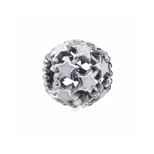 (image pour) PANDORA - Charm Étoiles Openwork Blanc - PD00122-1