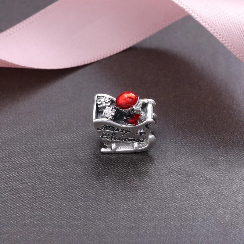 (image pour) PANDORA - Charm Traîneau du Père Noël - 792004cz - Afficher 2