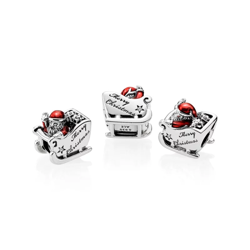 (image pour) PANDORA - Charm Traîneau du Père Noël - 792004cz - Afficher 4