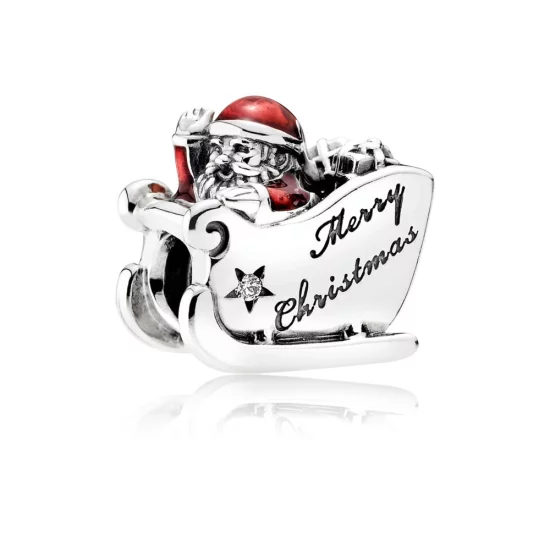 (image pour) PANDORA - Charm Traîneau du Père Noël - 792004cz