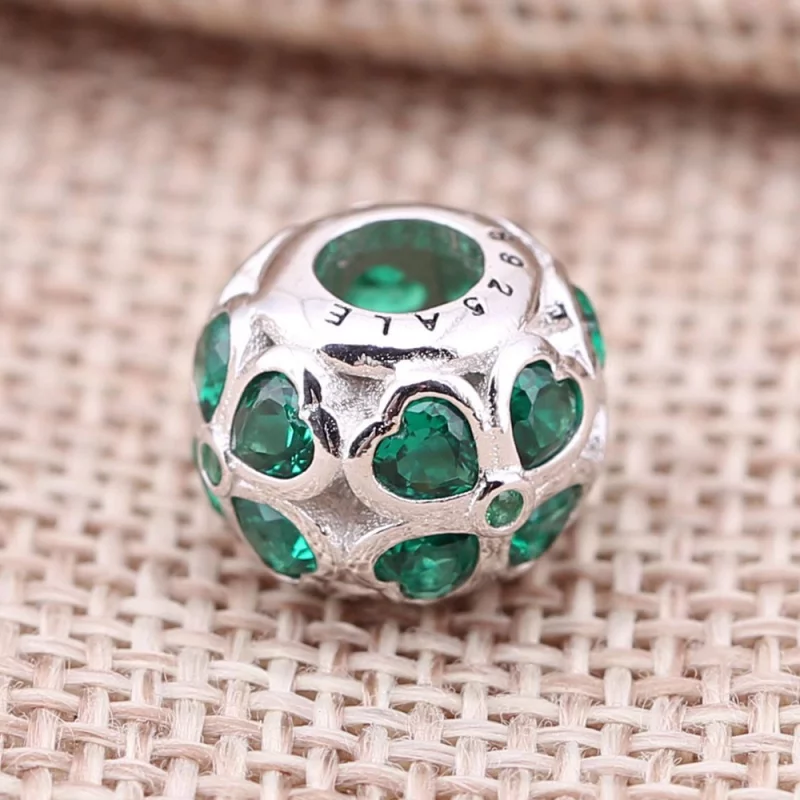 (image pour) PANDORA - Charm Trèfle à Quatre Feuilles Vert - 791496CZN - Afficher 2