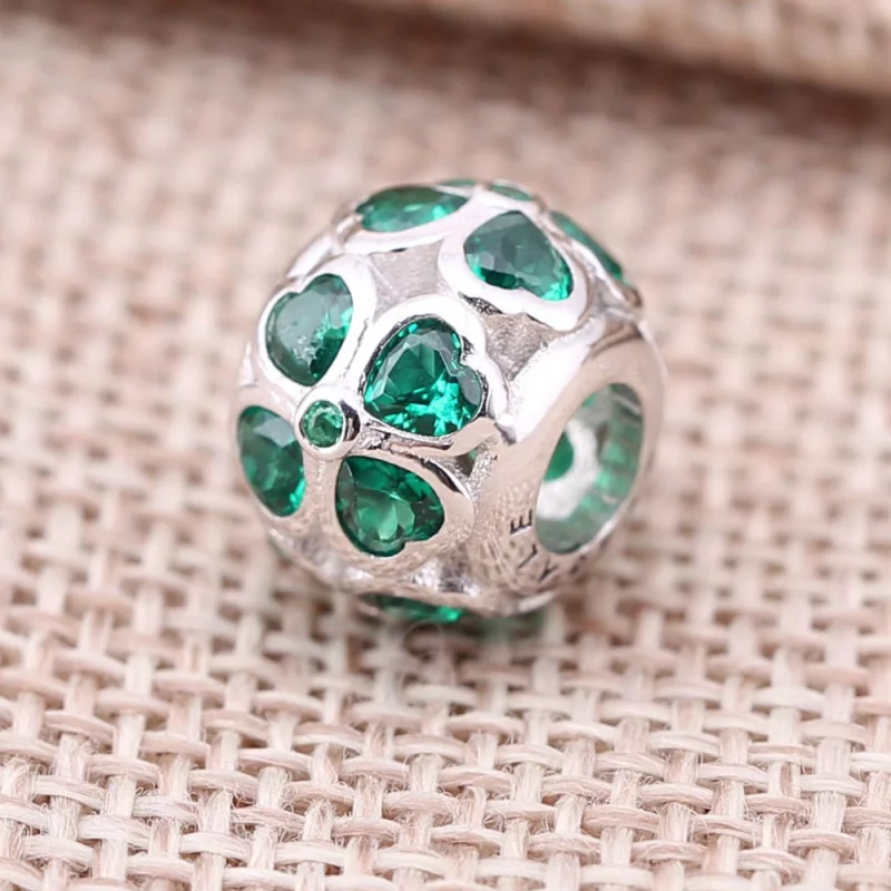 (image pour) PANDORA - Charm Trèfle à Quatre Feuilles Vert - 791496CZN - Afficher 3