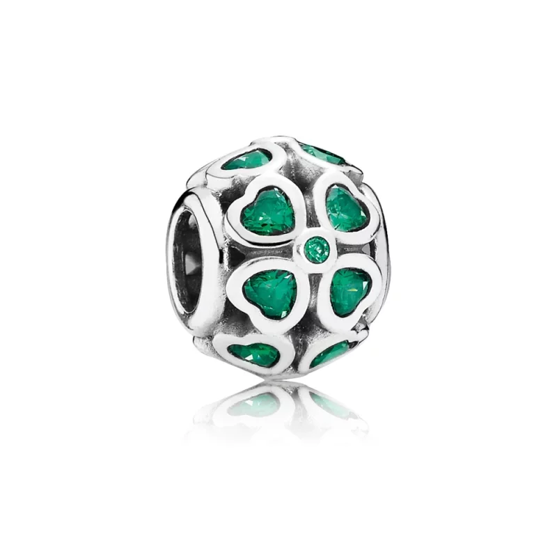 (image pour) PANDORA - Charm Trèfle à Quatre Feuilles Vert - 791496CZN