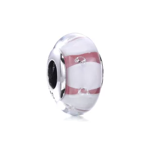 PANDORA - Charm Verre de Murano Rose - PL00058-2 (image pour) PANDORA - Charm Verre de Murano Rose - PL00058-2