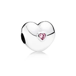 (image pour) PANDORA - Clip Amour Immuable Rose - 791981PCZ