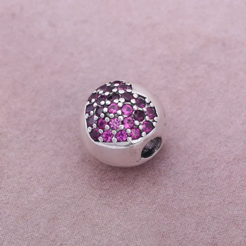 (image pour) PANDORA - Clip Coeur Pavé - 791053CZ - Afficher 3