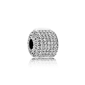 (image pour) PANDORA - Clip Cylindre Pavé - 791873CZ
