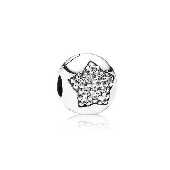 (image pour) PANDORA - Clip Etoile Pavée 791056CZ