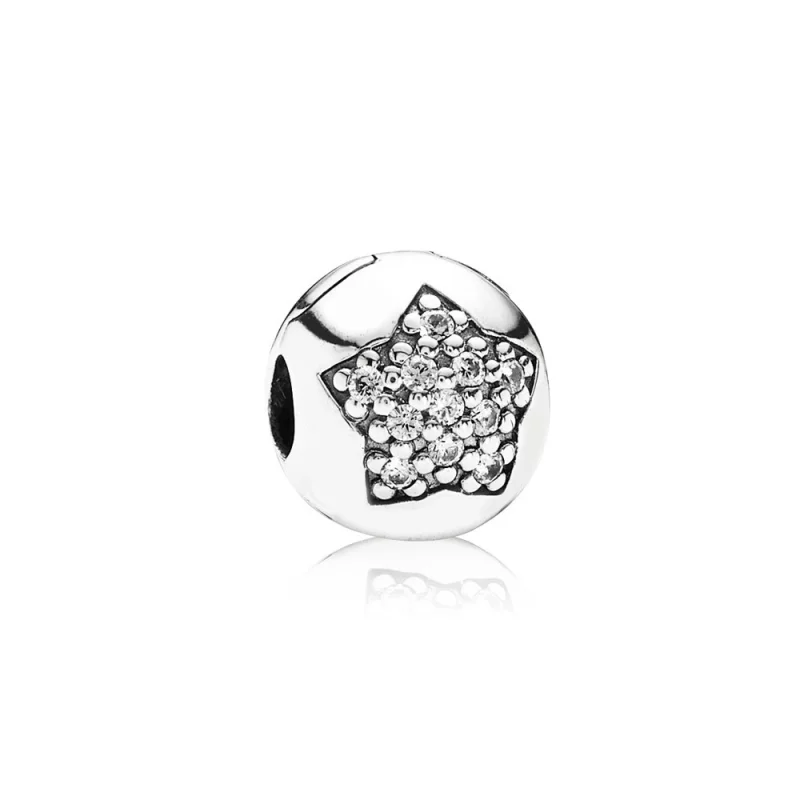 (image pour) PANDORA - Clip Etoile Pavée 791056CZ