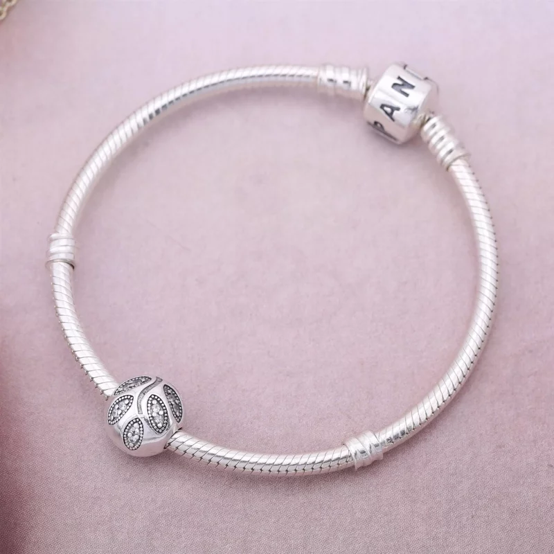 (image pour) PANDORA - Clip Feuilles Etincelantes 791416CZ - Afficher 2
