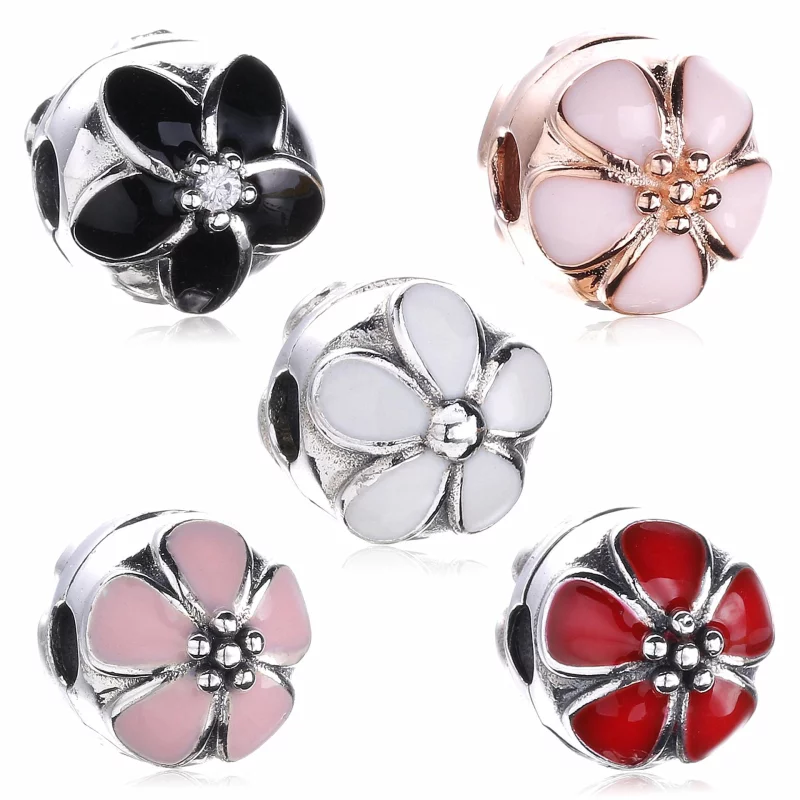 (image pour) PANDORA - Clip Fleurs de Cerisier Roses - 791041EN40 - Afficher 7