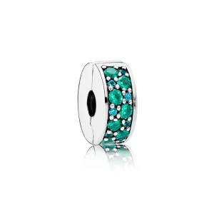 (image pour) PANDORA - Clip élégance Brillante Mosa&iuml;que Turquoise - 791817MCZMX