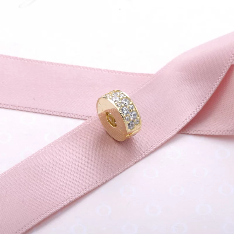 (image pour) PANDORA - Clip élégance Brillante Or - 750842CZ - Afficher 2