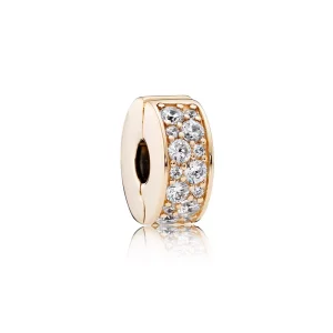 PANDORA - Clip élégance Brillante Or - 750842CZ (image pour) PANDORA - Clip élégance Brillante Or - 750842CZ
