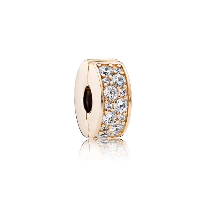 (image pour) PANDORA - Clip élégance Brillante Or - 750842CZ