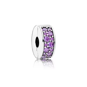 (image pour) PANDORA - Clip élégance Brillante Violette - 791817CFP