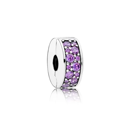 (image pour) PANDORA - Clip élégance Brillante Violette - 791817CFP