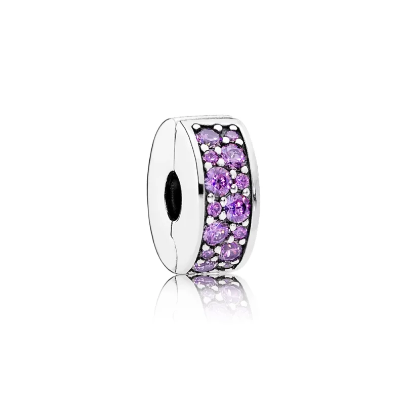 (image pour) PANDORA - Clip élégance Brillante Violette - 791817CFP