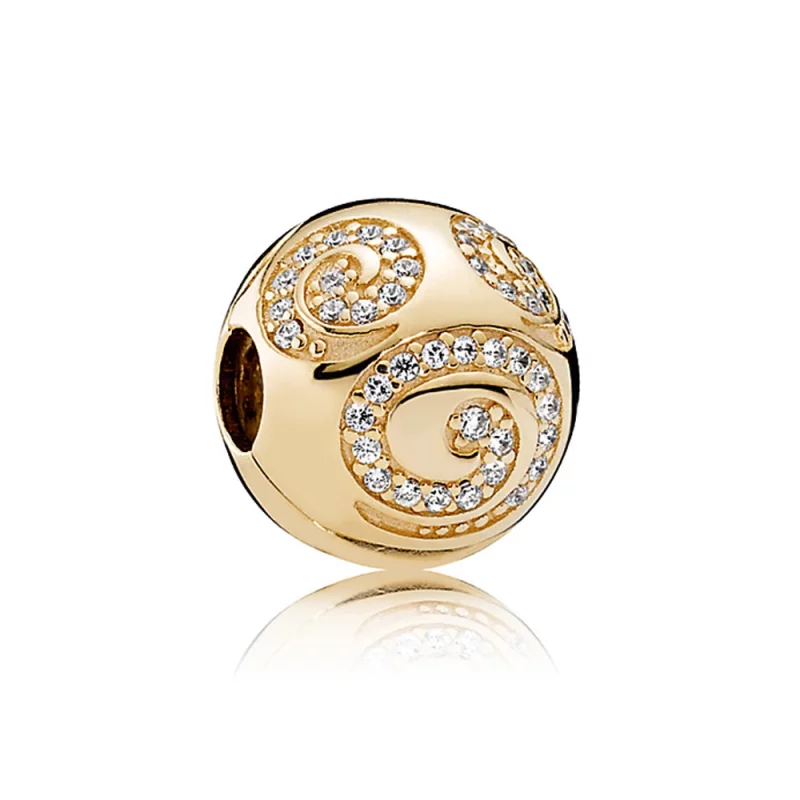 (image pour) PANDORA - Clip Mickey la souris or Swirl - 7501055890729P