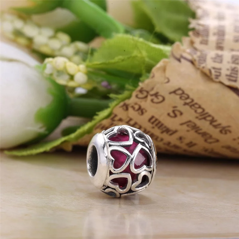 (image pour) PANDORA - Cocon d'Amour Cerise - 792036NCC - Afficher 2