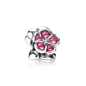 (image pour) PANDORA - Coquelicot, émail fuchsia - 790897EN07 - Charms