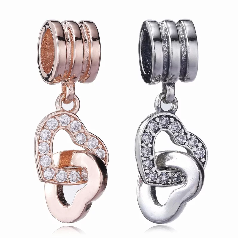 (image pour) PANDORA - Cœur Entrelacés - 791242CZ - Afficher 5