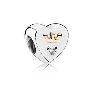 PANDORA - Cœur majestueux, cz incolore - 791739CZ - Charms (image pour) PANDORA - Cœur majestueux, cz incolore - 791739CZ - Charms