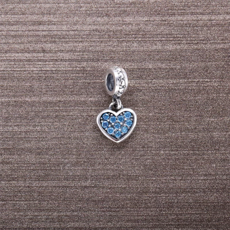 (image pour) PANDORA - Cœur pavé, cristal noir - 791023NCK - Charms - Afficher 3
