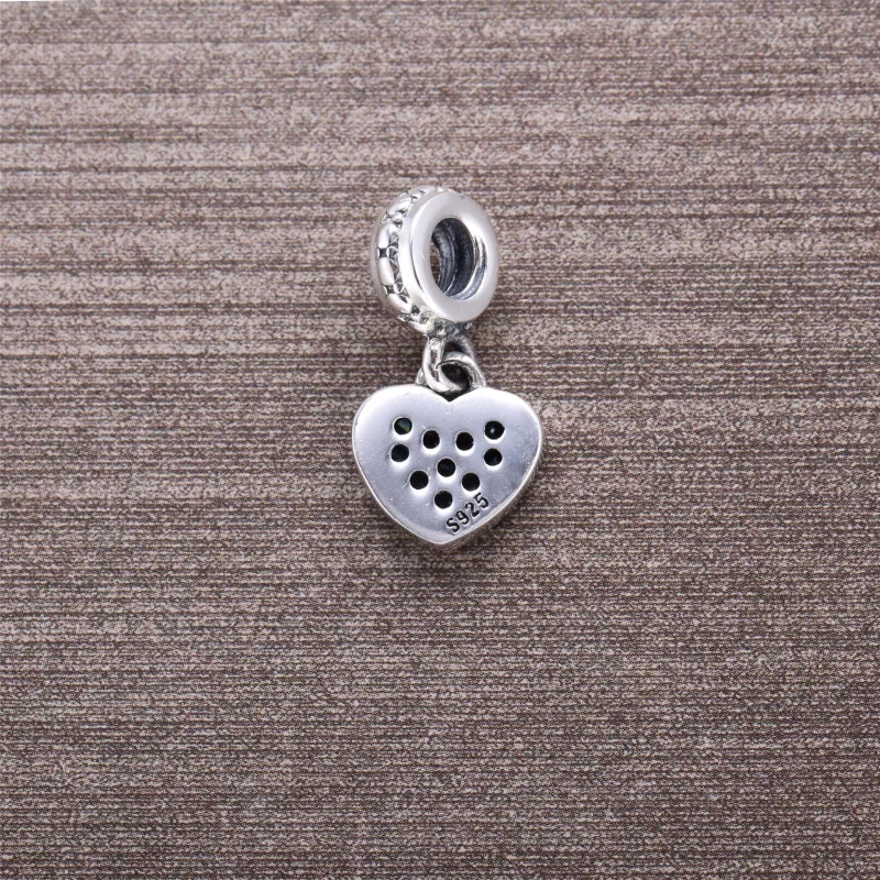 (image pour) PANDORA - Cœur pavé, cristal noir - 791023NCK - Charms - Afficher 4