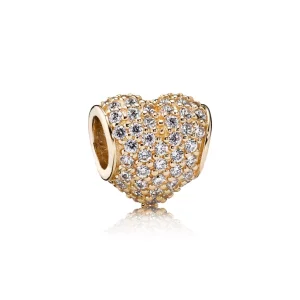 PANDORA - Cœur pavé, cz incolore - 750828CZ (image pour) PANDORA - Cœur pavé, cz incolore - 750828CZ