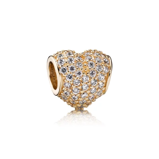 (image pour) PANDORA - Cœur pavé, cz incolore - 750828CZ